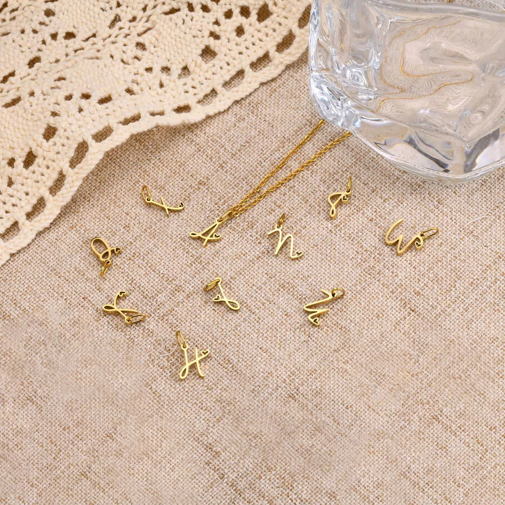 Collier Pendentif Initiale Cœur Or